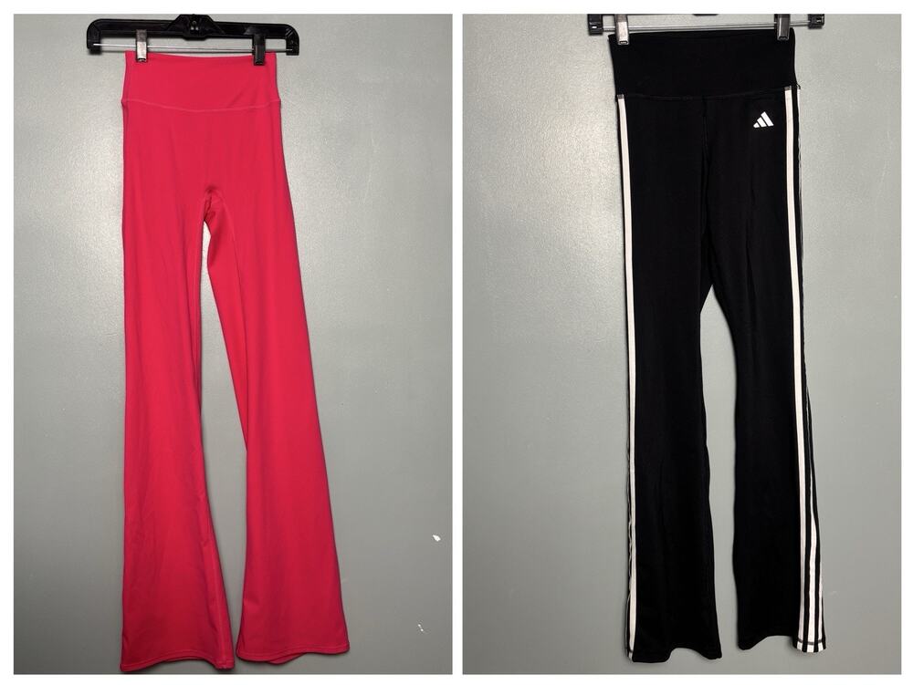 BUNDLE Womens 2-Pack Adidas Strength Over Fear Pink Black Small XS Leggings Yoga